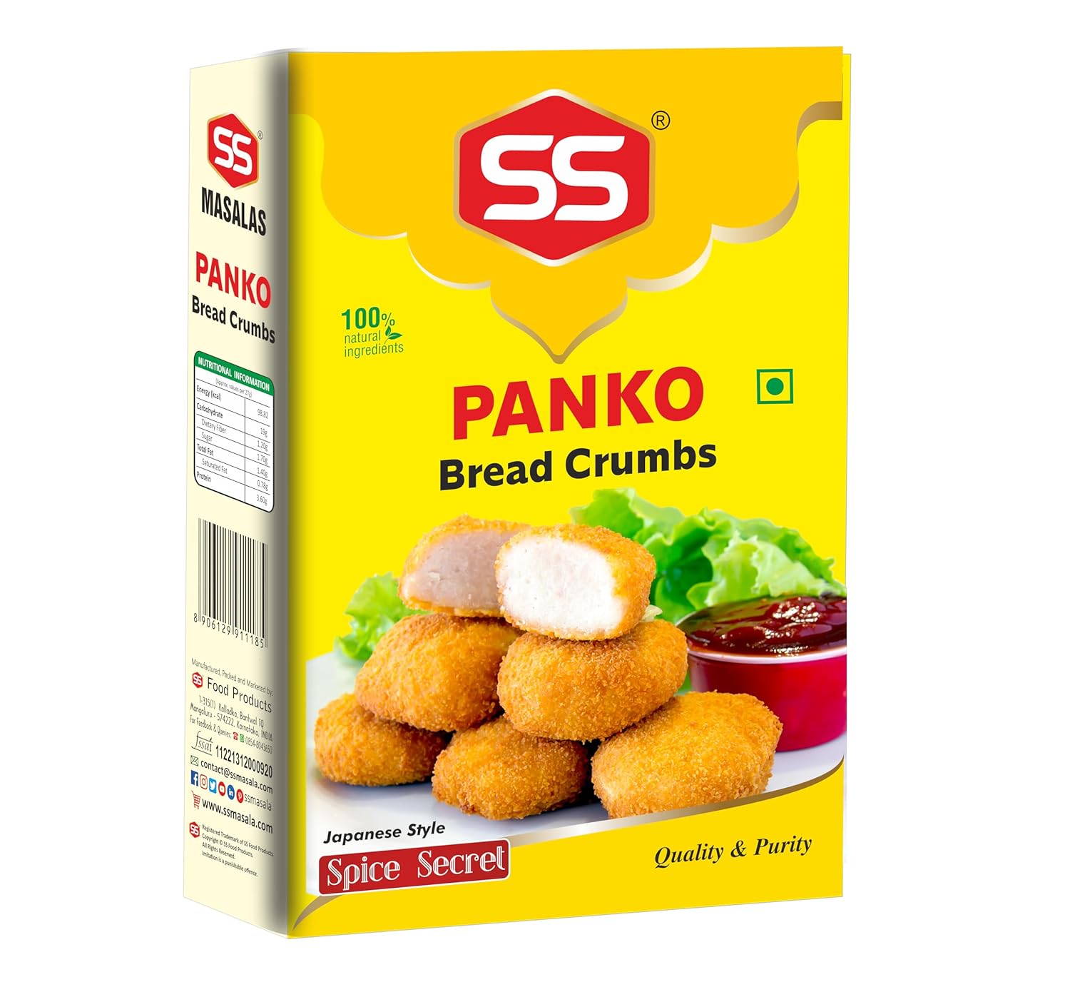 DELIEF Panko Bread Crumbs 1kg x 8